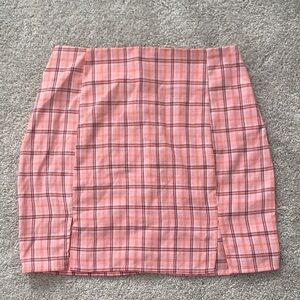 Plaid Pink Skirt